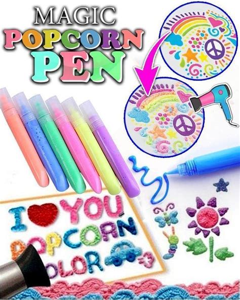 pop corn color pens